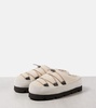 Chunky shearling-lined slippers