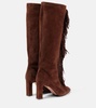 Gytane 85 fringed suede knee-high boots