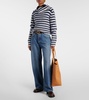 Low Slung Baggy mid-rise wide-leg jeans
