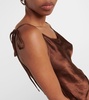 Satin midi dress
