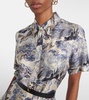 Kiera silk shirt dress