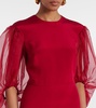 Danielle silk cady midi dress