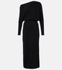 Kasos off-shoulder cashmere gown