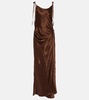 Satin midi dress