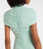 Ruched jersey maxi dress