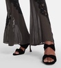 Twist velvet mules