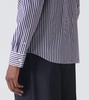 Striped cotton poplin shirt