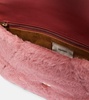 Alpaca, wool, and silk teddy clutch