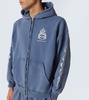 Burning Unity zip-up cotton hoodie