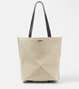 Puzzle Fold Medium canvas tote bag