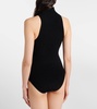Halterneck jersey bodysuit