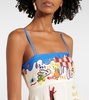 x Nadia Hernandez printed linen maxi dress