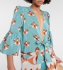 Vintage printed silk maxi dress