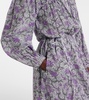 Dalida printed cotton voile midi dress