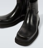 Leather ankle boots