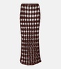 Bella crochet cotton maxi skirt