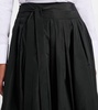 Gea pleated taffeta maxi skirt