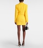 Cropped bouclé tweed blazer