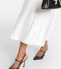 Silk-blend midi dress