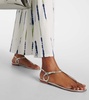 Almost Bare metallic thong sandals