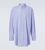 Striped oversized cotton shirt