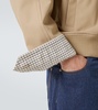 Intrecciato leather-trimmed twill blouson