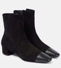 French Flirt suede booties