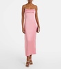 Envers embellished satin midi dress