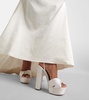 Bridal Olie 140 satin platform sandals