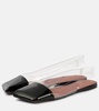 Ane Glass PVC and patent leather slingback flats