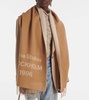 Logo wool scarf