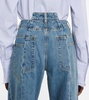 Décortiqué high-rise wide-leg jeans