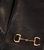 Horsebit leather gloves