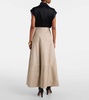 Varda suede maxi skirt