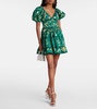 Manzanilla Esmeralda cotton minidress