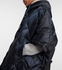Treca quilted canvas down cape