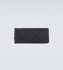 Intrecciato leather wallet