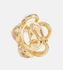 Flower clip-on earrings