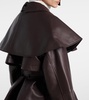 Tim caped leather jacket