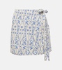 Luna floral wrap skirt
