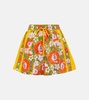 Floral linen shorts