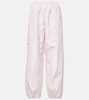 Balloon silk wide-leg pants