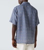 Printed linen shirt