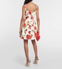 Floral cotton-blend minidress