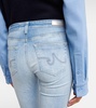 Split cuff skinny jeans