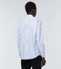 Pixel striped cotton shirt