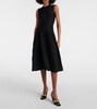 Gathered midi dress