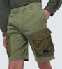 Cotton jersey cargo shorts