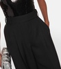 High-rise wool wide-leg pants