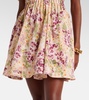 Caramelo Florecer cotton minidress